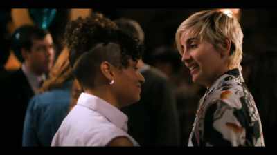 ♪ Men run round
like a bad thing comin' ♪ - The L Word: Generation Q