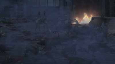 -[men screaming]
-[monsters chittering] - The Witcher: Nightmare of the Wolf