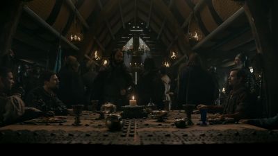 - [men shouting]
- [door thuds] - Vikings