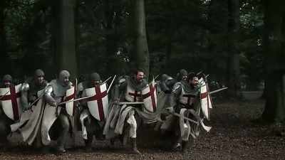 [ Men shouting ] - Knightfall