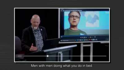 Men with men doin what you do in bed. - 1946: The Mistranslation That Shifted Culture