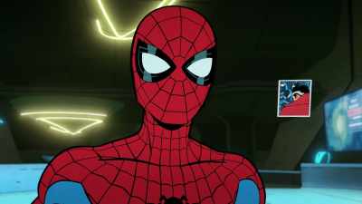 [♪ menacing music playing] - Your Friendly Neighborhood Spider-Man