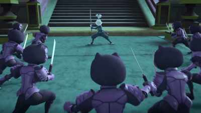 [menacing music playing] - Samurai Rabbit: The Usagi Chronicles