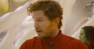 -(MENACING MUSIC PLAYS)
-(PETER MUTTERS) - Guardians of the Galaxy Vol. 3