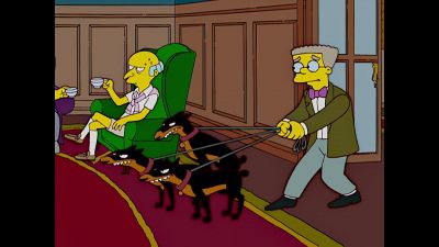 Menacing Release the hounds - The Simpsons