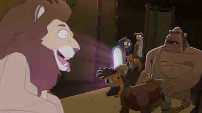 - [meows]
- [confused grunt] - Digman!