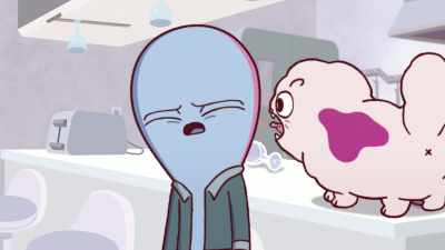 - [meows]
- [gasps] - Strange Planet