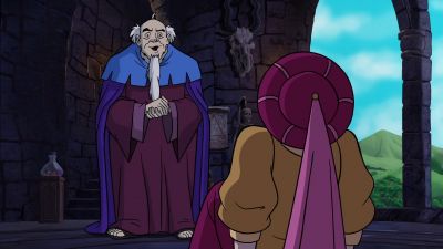 - Merlin?
- Oh. Hello. - Scooby-Doo! The Sword and the Scoob