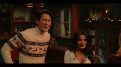-Merry Christmas, man. [winces]
-[Owen laughing] - Love Hard