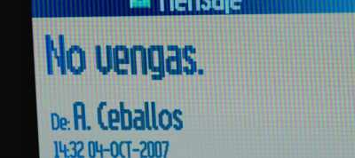 MESSAGE FROM CEBALLOS:
DON'T COME - The Realm