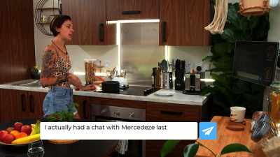 Message. "I actually had a chat
with Mercedeze last night, - The Circle