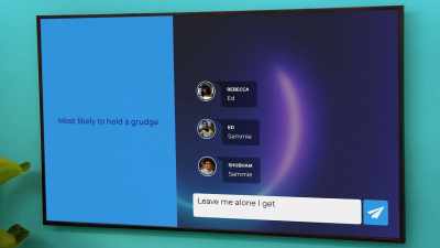 Message, "Leave me alone.
I get sensitive." Send. - The Circle