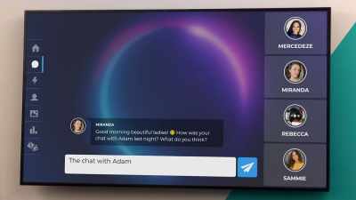 Message: "The chat with Adam
was very amazing. - The Circle