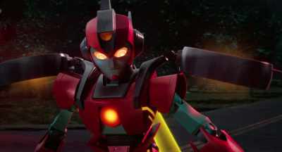 [metal clattering]
[gasps] - Transformers: EarthSpark