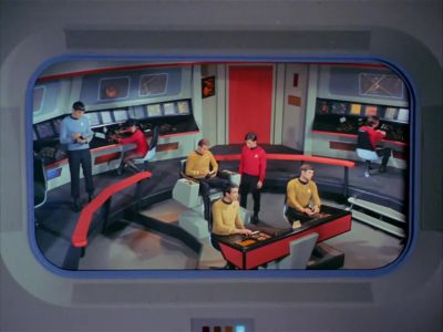 Meteorology reports ion storm
upcoming, captain. - Star Trek