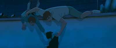 - (MICHAEL EXCLAIMS)
- (STELLA BARKS) - Kensuke's Kingdom