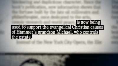 Michael Hammer had $40 million
in that trust - House of Hammer