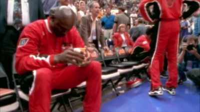 Michael Jordan,
the night before a game, - In Search of Greatness