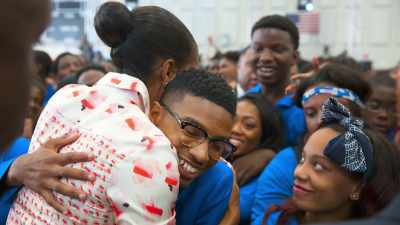 [Michelle] When you've
worked hard and done well - First Ladies