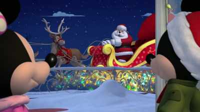 Mickey and Minnie,
it was both your wishes, - Mickey and Minnie Wish Upon a Christmas