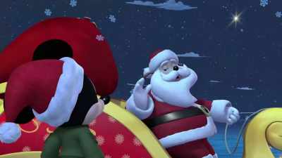 - Mickey!
- Santa! It's you! - Mickey and Minnie Wish Upon a Christmas