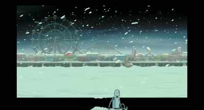 [Microwave hums,
macaroni and cheese squelches] - Robot Dreams