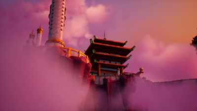 Might be the Cloud Kingdom
Cole told me about. - LEGO Ninjago: Dragons Rising