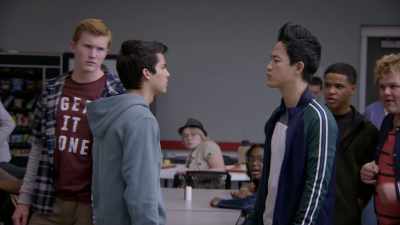[Miguel grunts] - Cobra Kai
