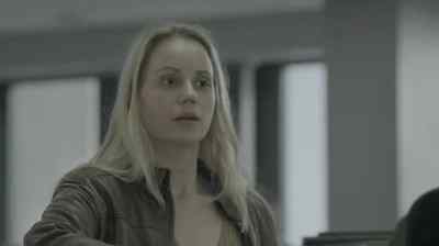 Mikaela told Jens when she left
home, she was afraid to stay with him. - The Bridge
