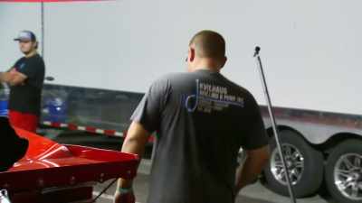 [Mike] I'm racing Adam
Jennings, another blower car, - Street Outlaws No Prep Kings Team Attack