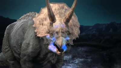 Mike: ON THIS TRICERATOPS,
WE'VE ALREADY GOT - Dino Hunters
