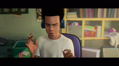 - Miles! - Yeah! - Spider Man: Into the Spider Verse