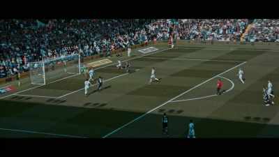 Millwall, around the side they go
looking for the cut-back. - Take Us Home: Leeds United