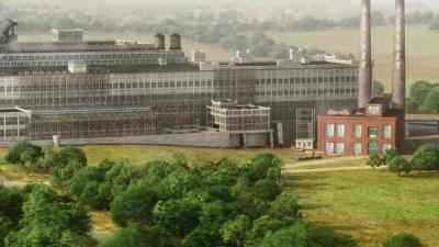 Milton Hershey's factory
is nearly complete, - The Food That Built America