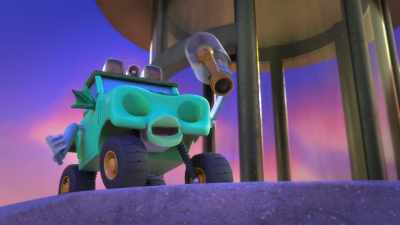 [mimics klaxon blaring] - Mighty Monsterwheelies