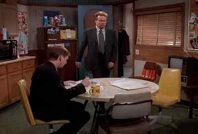 Mind if I join ya?
Hmm. Help yourself. - NewsRadio