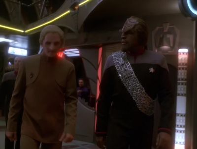 - Mind if I walk with you, Commander?
- Not at all. - Star Trek: Deep Space Nine
