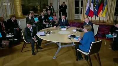 Minsk Agreements, they are
absolutely clear that Donbas - Putin vs the West