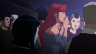 Mira. Look at them go. - Justice League vs  Teen Titans