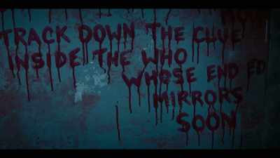 Mirror. If you look
at the message in a mirror, - Panic