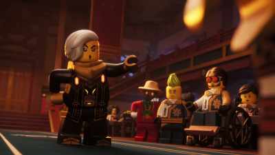 [mirthless chuckle]
So you must be the Ninja - LEGO Ninjago: Dragons Rising