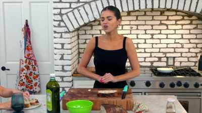 - Mise en place, which means - Selena + Chef