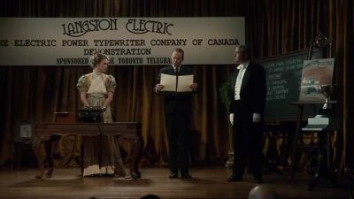 Miss Cherry is the winner
with 88 words per minute. - Murdoch Mysteries