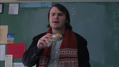 Miss Dumbum ain't your teacher today I amAnd I got a headache and the runsSo I say time for recessBut Mr S that poster charts everyone's performanceWe get stars when we master the material coveredHow do we get gold stars if we just have recessWhat are - School of Rock