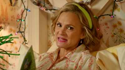 Misses -- I didn't have enough
tinsel for my broom tree, - At Home with Amy Sedaris