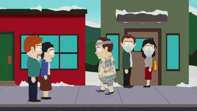 M'kay, I'll be right there!
Where are you gonna... - South Park: Post COVID: The Return of COVID
