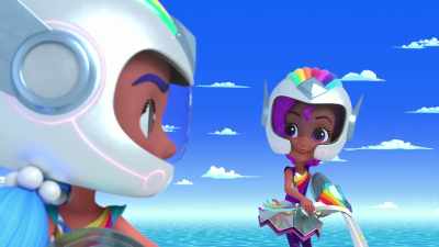Mm. A major soapy bath
sounds spendiferous. - Rainbow Rangers