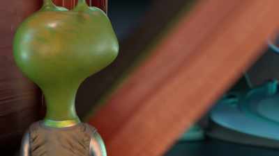 - Mm.
- [creaking] - Alien TV