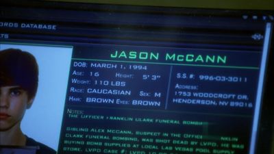 Mm... Doesn't say. - CSI: Crime Scene Investigation