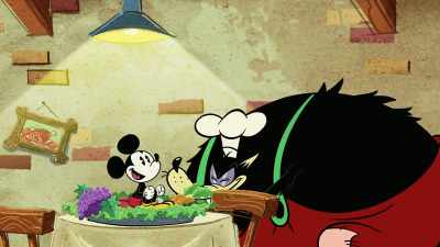 -Mm-hmm.
-Feed the hungry - The Wonderful World of Mickey Mouse